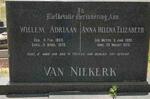 NIEKERK Willem Adriaan 1883-1978 & Anna Helena Elizabeth MEYER 1890-1973