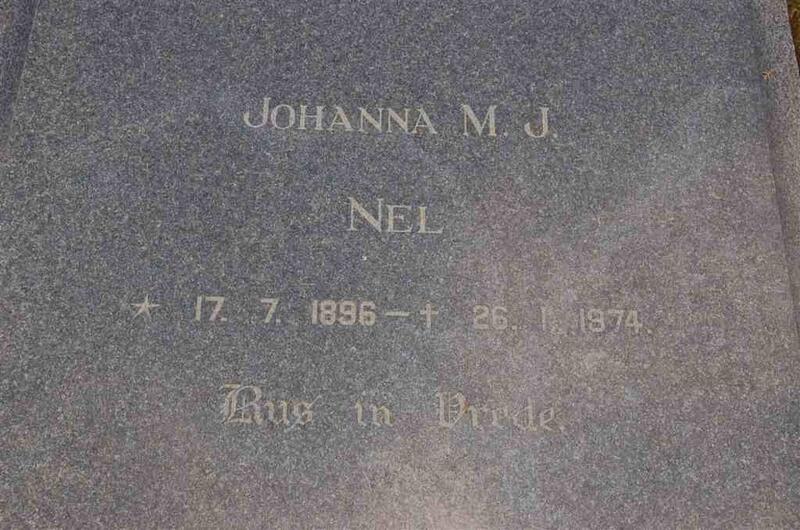 NEL Johanna M.J. 1896-1974