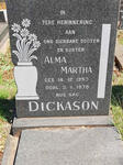 DICKASON Alma Martha 1953-1979