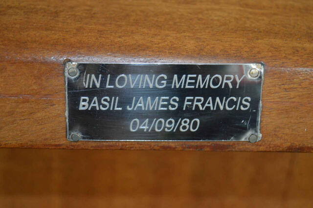 FRANCIS Basil James -1980