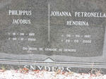 SNYDERS Philippus Jacobus 1915-2002 & Johanna Petronella Hendrina 1921-2002