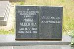 ALBERTHA Maria 1900-1990