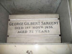 SARGENT George Gilbert -1936