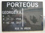 PORTEOUS George F.A. 1944-2013