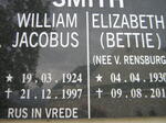 SMITH William Jacobus 1924-1997 & Elizabeth V. RENSBURG 1930-201?