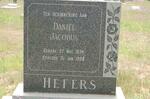 HEFERS Daniel Jacobus 1894-1980