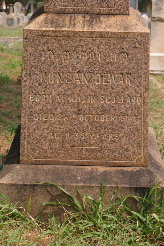 DEWAR Duncan -1904