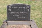 HENNING Gertrude 1892-1972