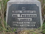 BLUMRICK Eric Frederick 1892-1925