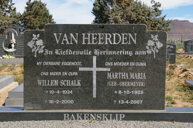 HEERDEN Willem Schalk, van 1924-2000 & Martha Maria OBERMEYER 1925-2007