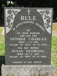 RULE George Charles 1915-1975 & Susan Georgina 1914-1998