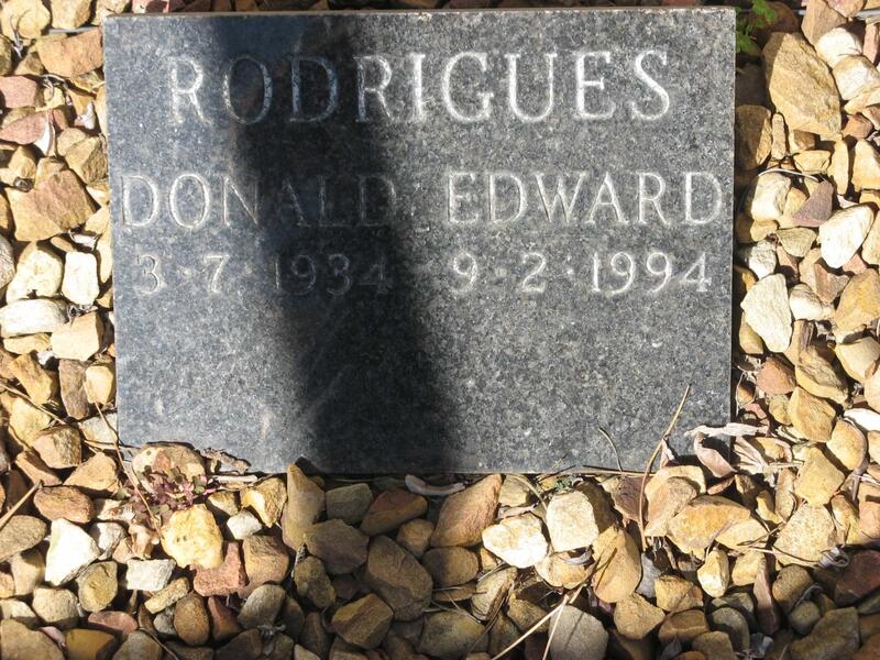 RODRIGUES Donald Edward 1934-1994