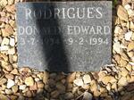 RODRIGUES Donald Edward 1934-1994