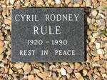 RULE Cyril Rodney 1920-1990