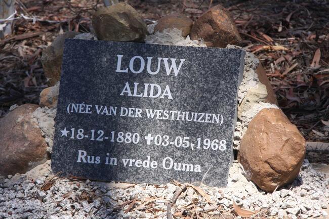 LOUW Alida nee VAN DER WESTHUIZEN 1880-1968