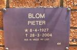 BLOM Pieter 1927-2004