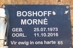 BOSHOFF Morné 1973-2016