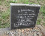 ABRAHAMS Lionel Kenneth 1936-1977 & Elaine Joan 1936-1994