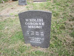 MSOMI Mxolisi Osborne 1976-2002