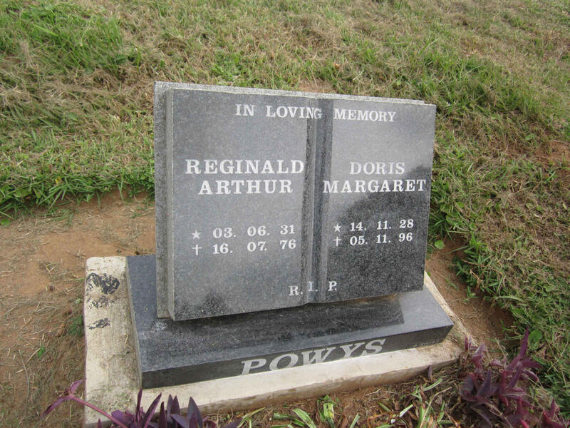 POWYS Reginald Arthur 1931-1976 & Doris Margaret 1928-1996