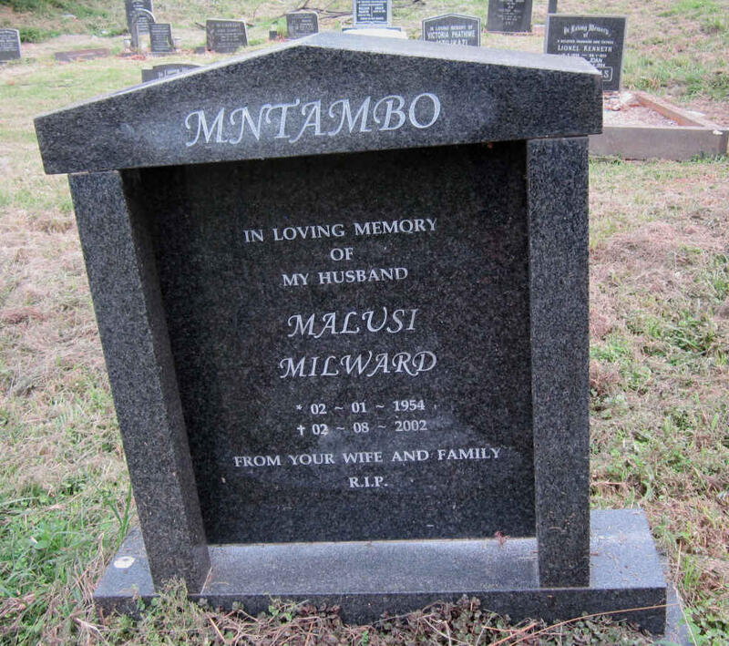 MNTAMBO Malusi Milward 1952-2002