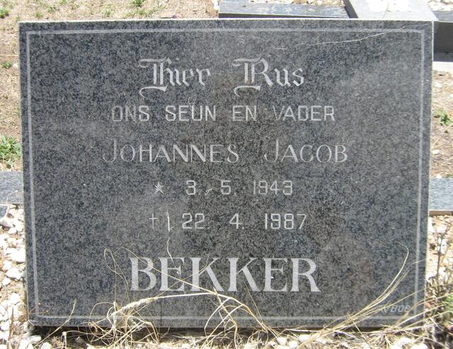 BEKKER Johannes Jacob 1943-1987