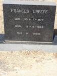 GREEFF Frances 1877-1964