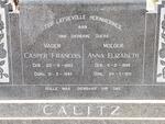 CALITZ Casper Francois 1893-1980 & Anna Elizabeth 1899-1971