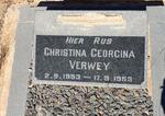 VERWEY Christina Georgina 1953-1953