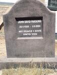 PARSONS John David 1924-2004