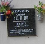 ERASMUS Charl 1949-2016 & Betsie 1956-