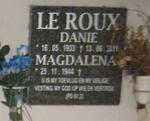 ROUX Danie, le 1933-2011 & Magdalena 1944-