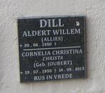 DILL Aldert Willem 1950- & Cornelia Christina JOUBERT 1950-2013