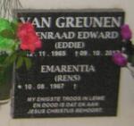 GREUNEN Coenraad Edward, van 1965-2012 & Emarentia 1967-