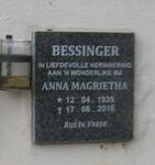 BESSINGER Anna Magrietha 1939-2016