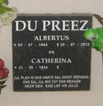 PREEZ Albertus, du 1944-2012 & Catherina 1944-