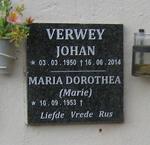 VERWEY Johan 1950-2014 & Maria Dorothea 1953-