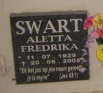 SWART Aletta Fredrika 1929-2008