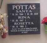 POTTAS Santa 1944-2009 :: POTTAS Rina 1947- :: POTTAS Rosetta 1965-