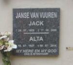 VUUREN Jack, Janse van 1925-2006 & Alta 1927-2014