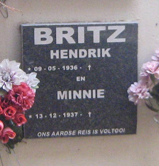 BRITZ Hendrik 1936- & Minnie 1937-