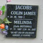JACOBS Colin James 1955- & Melinda BOTHMA 1957-2007