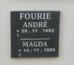 FOURIE André 1953- Magda 1956-