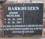 BARKHUIZEN Johan Nicolaas 1939-2013