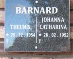 BARNARD Theunis 1954- & Johanna Catharina 1952-