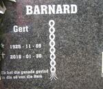 BARNARD Gert 1925-2016