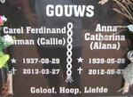 GOUWS Carel Ferdinand Herman 1937-2013 & Anna Catharina 1939-2012