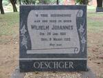 OESCHGER Wilhelm Johannes 1931-1952