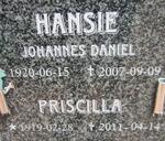 ? Johannes Daniel 1920-2007 & Priscilla 1919-2011