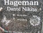 HAGEMAN Dante Nikita 2001-2012